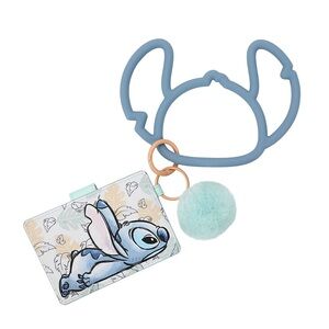 Stitch Card Holder With Keychain